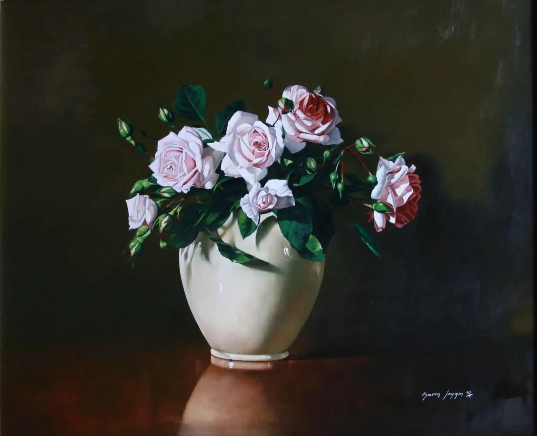 yakınlaştır "Güller-1" eseri HASAN SAYGIN tarafından 2010 yılında 61x50 cm ölçülerinde Tuval üzeri yağlı boya tekniği ile yapılmıştır.