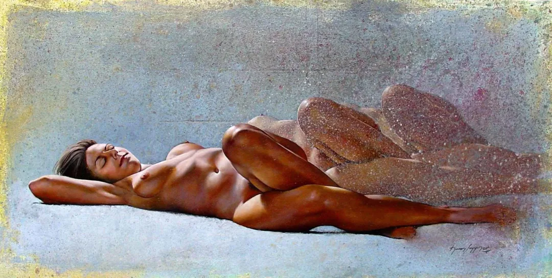 yakınlaştır "Yatan Sarah" eseri HASAN SAYGIN tarafından 2005 yılında 80x40 cm ölçülerinde Tuval üzeri yağlı boya tekniği ile yapılmıştır.