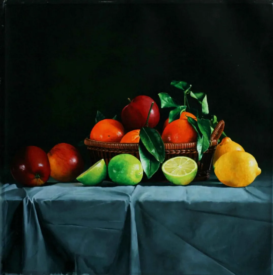 yakınlaştır "Sepette Meyveler" eseri HASAN SAYGIN tarafından 2011 yılında 50x50 cm ölçülerinde Tuval üzeri yağlı boya tekniği ile yapılmıştır.