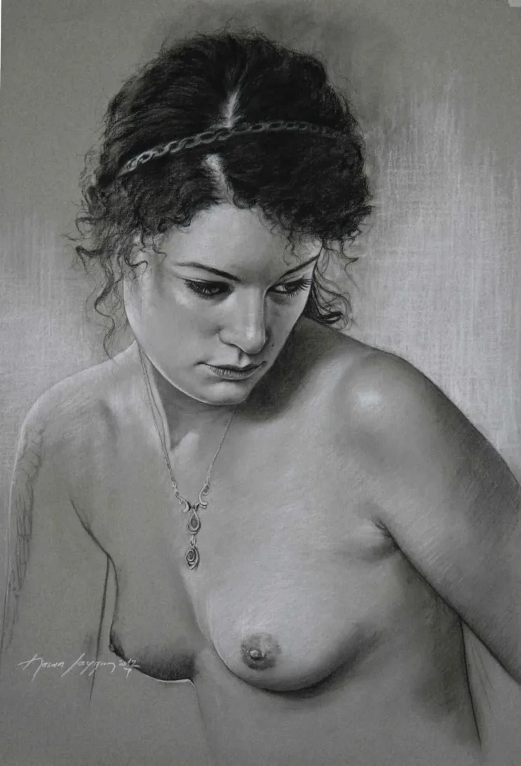 yakınlaştır "Cindy-3" eseri HASAN SAYGIN tarafından 2012 yılında 65x50 cm ölçülerinde Desen tekniği ile yapılmıştır.