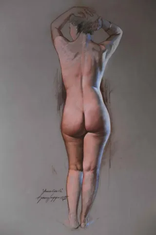 HASAN SAYGIN tarafından 2015 yılında 68x40 cm ölçülerinde Kağıt üzeri pastel boya tekniği ile yapılmıştır.