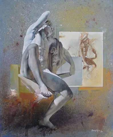 HASAN SAYGIN tarafından 2005 yılında 73x60 cm ölçülerinde Tuval üzeri yağlı boya tekniği ile yapılmıştır.