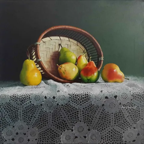 HASAN SAYGIN tarafından 2011 yılında 50x50 cm ölçülerinde Tuval üzeri yağlı boya tekniği ile yapılmıştır.