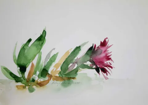 "İsimsiz" eseri HÜSEYİN SÖNMEZ tarafından 21x29 cm ölçülerinde Kağıt üzeri sulu boya tekniği ile yapılmıştır.