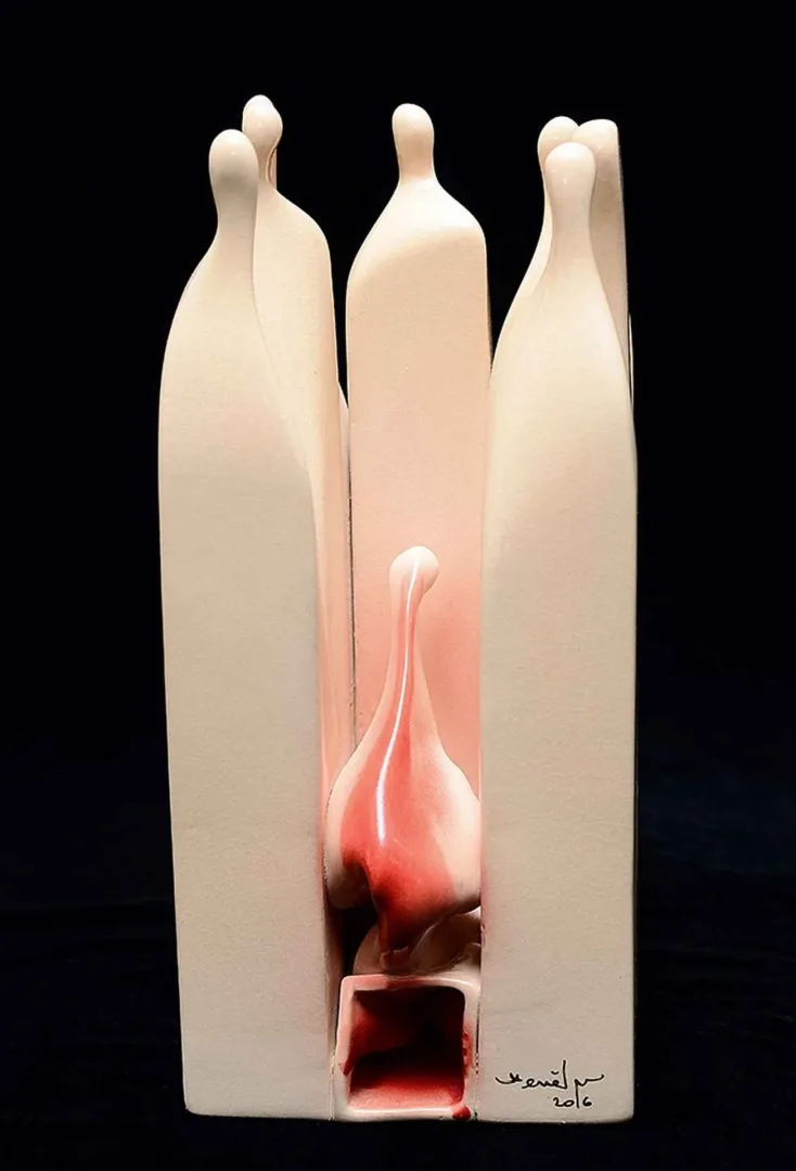 KEMAL ULUDAĞ — “Töre 21”, 2016 "Töre 21" eseri KEMAL ULUDAĞ tarafından 2016 yılında 29x15x15 cm ölçülerinde Stoneware-1200 °C tekniği ile yapılmıştır.