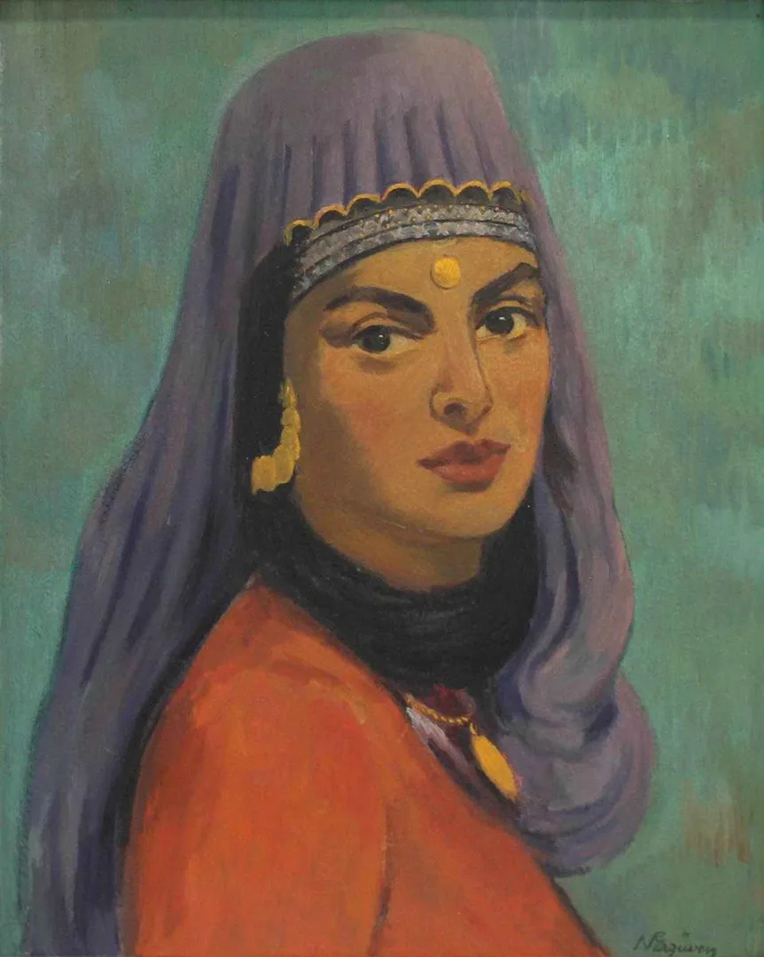 yakınlaştır "Yörük Aliye" eseri NURETTİN ERGÜVEN tarafından 46x38 cm ölçülerinde Duralit üzeri yağlı boya tekniği ile yapılmıştır.