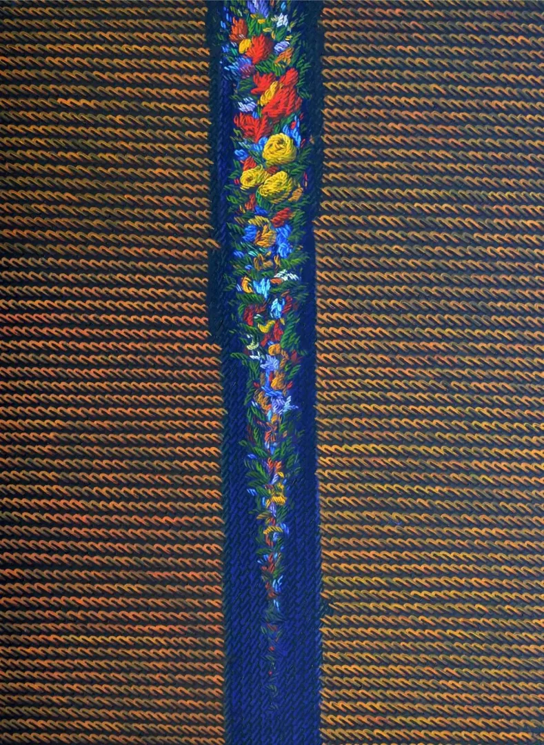 yakınlaştır "Tarihsiz Günlükler-6" eseri AHMET YEŞİL tarafından 2016 yılında 120x90 cm ölçülerinde Tuval üzeri yağlı boya tekniği ile yapılmıştır.