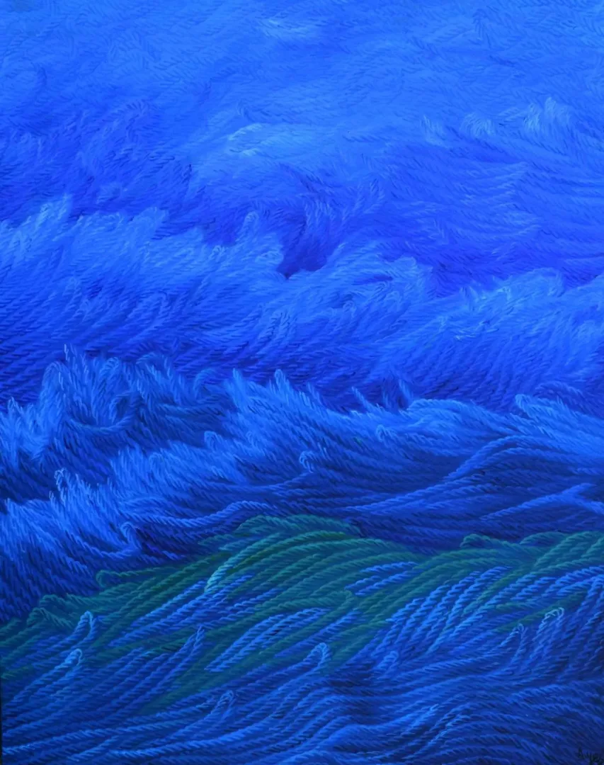 yakınlaştır "Tarihsiz Günlükler-7" eseri AHMET YEŞİL tarafından 2016 yılında 100x80 cm ölçülerinde Tuval üzeri yağlı boya tekniği ile yapılmıştır.