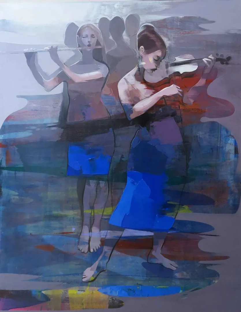 HAKAN ERASLAN — “Untitled”, 2016 "İsimsiz" eseri HAKAN ERASLAN tarafından 2016 yılında 100x80 cm ölçülerinde Tuval üzeri akrilik boya tekniği ile yapılmıştır.