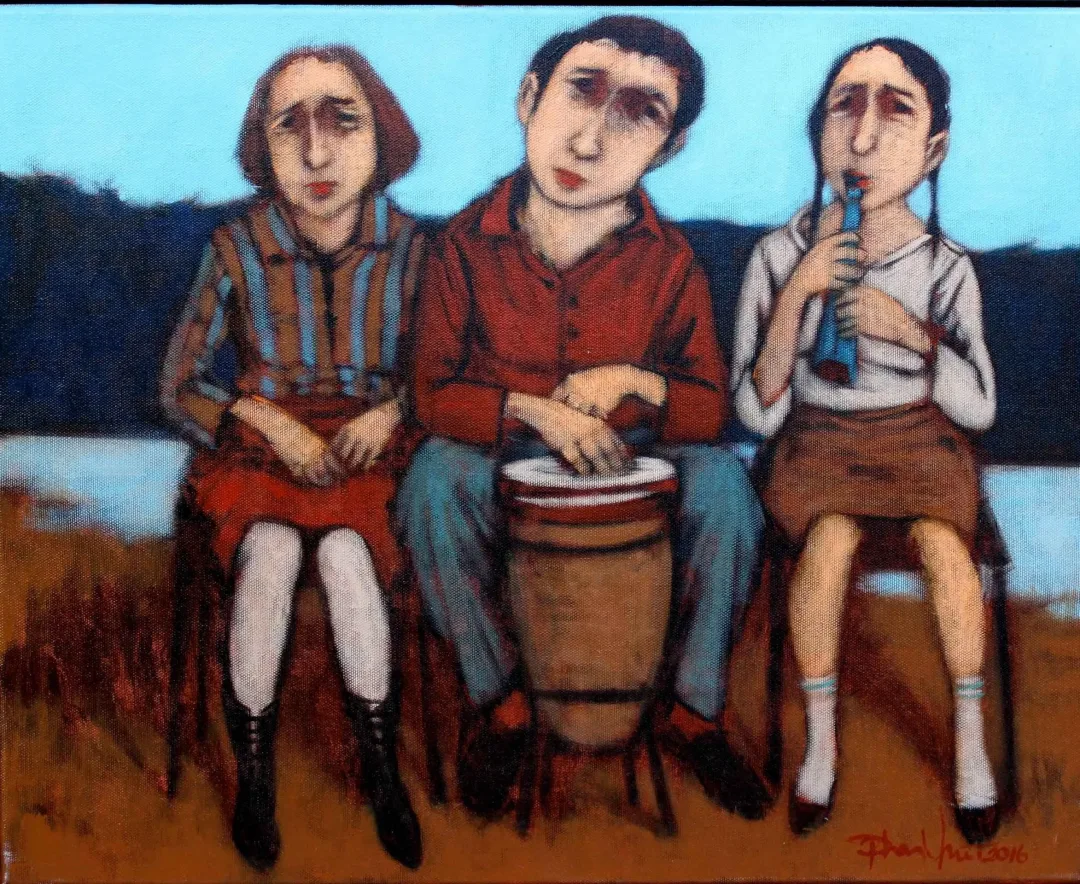 yakınlaştır "İsimsiz" eseri ORHAN UMUT tarafından 2016 yılında 40x50 cm ölçülerinde Tuval üzeri akrilik boya tekniği ile yapılmıştır.