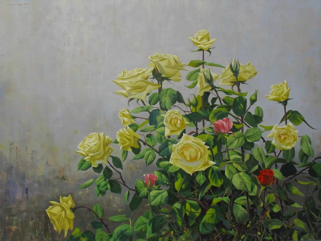 yakınlaştır "Sarı Güller" eseri FATİH KARAKAŞ tarafından 2016 yılında 90x120 cm ölçülerinde Tuval üzeri yağlı boya tekniği ile yapılmıştır.