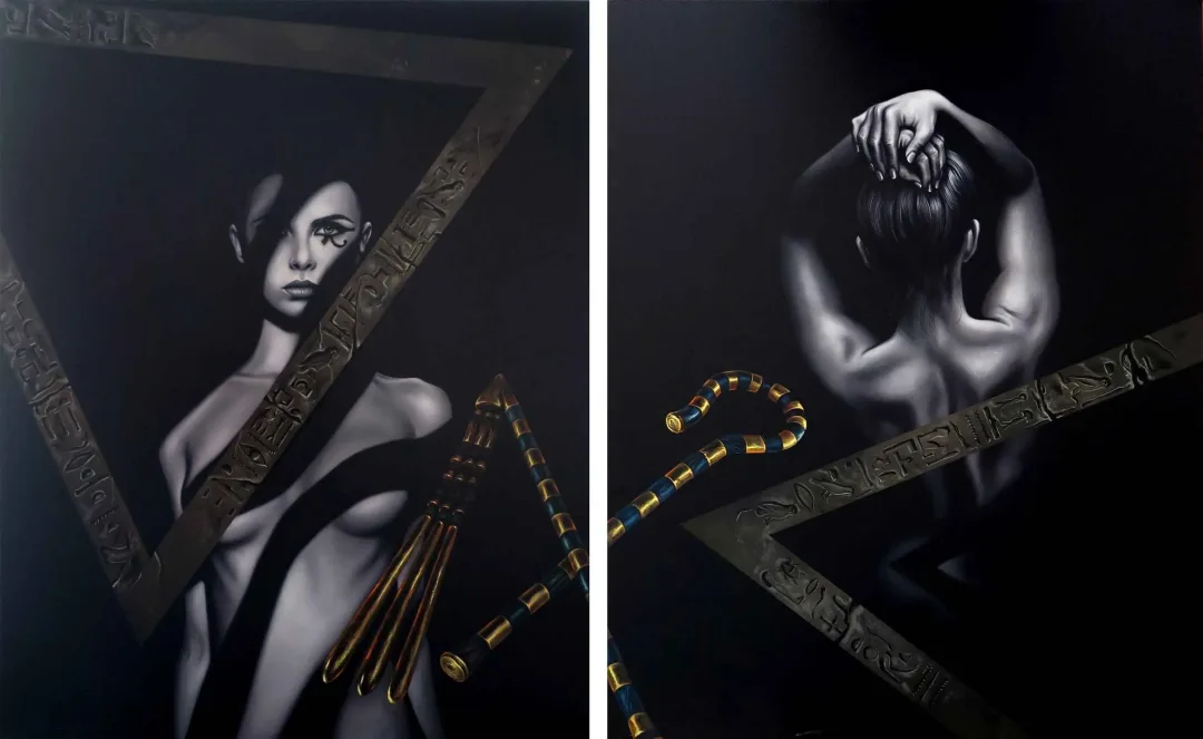 yakınlaştır "Tutku(Diptik)" eseri BEHZAT FEYZULLAH tarafından 2016 yılında 100x160 cm ölçülerinde Tuval üzeri yağlı boya tekniği ile yapılmıştır.