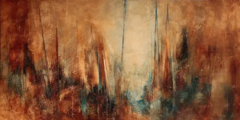 MUSA GÜNEY — “Untitled”, 2016 "İsimsiz" eseri MUSA GÜNEY tarafından 2016 yılında 150x300 cm ölçülerinde Tuval üzeri yağlı boya tekniği ile yapılmıştır.