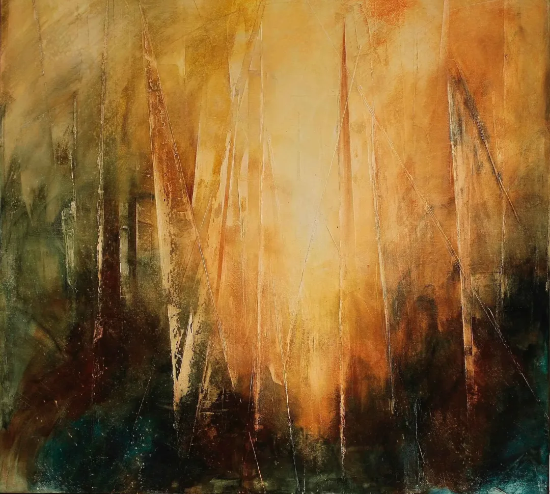MUSA GÜNEY — “İsimsiz”, 2016 "İsimsiz" eseri MUSA GÜNEY tarafından 2016 yılında 150x150 cm ölçülerinde Tuval üzeri yağlı boya tekniği ile yapılmıştır.