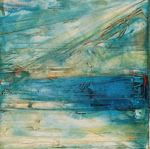 MUSA GÜNEY — “İsimsiz”, 2016 "İsimsiz" eseri MUSA GÜNEY tarafından 2016 yılında 50x50 cm ölçülerinde Tuval üzeri yağlı boya tekniği ile yapılmıştır.