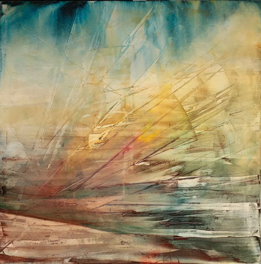 MUSA GÜNEY — “İsimsiz”, 2016 "İsimsiz" eseri MUSA GÜNEY tarafından 2016 yılında 50x50 cm ölçülerinde Tuval üzeri yağlı boya tekniği ile yapılmıştır.