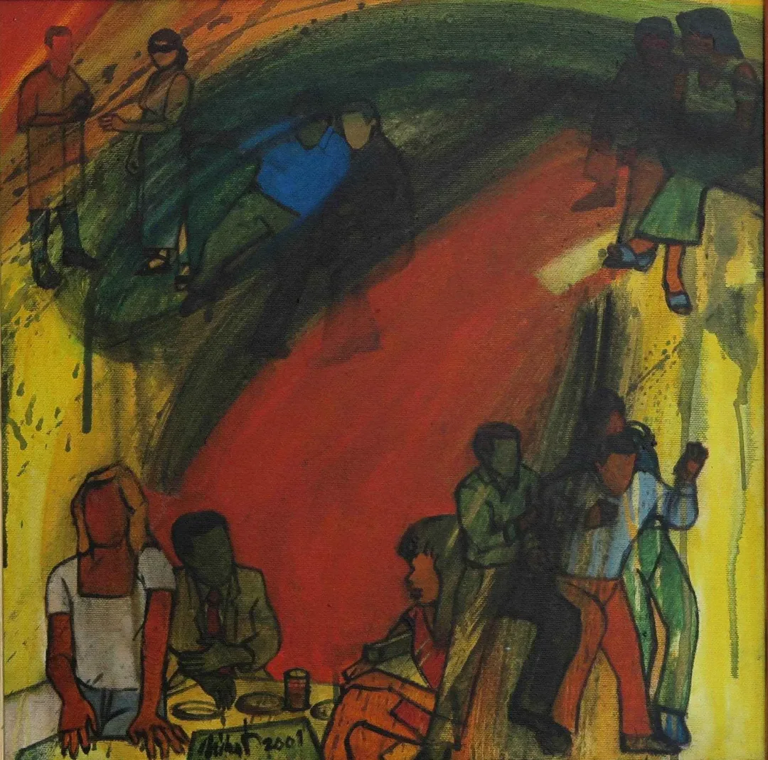 yakınlaştır "Bir Yaşam Kesiti" eseri NİHAT KAHRAMAN tarafından 2001 yılında 40x40 cm ölçülerinde Tuval üzeri yağlı boya tekniği ile yapılmıştır.