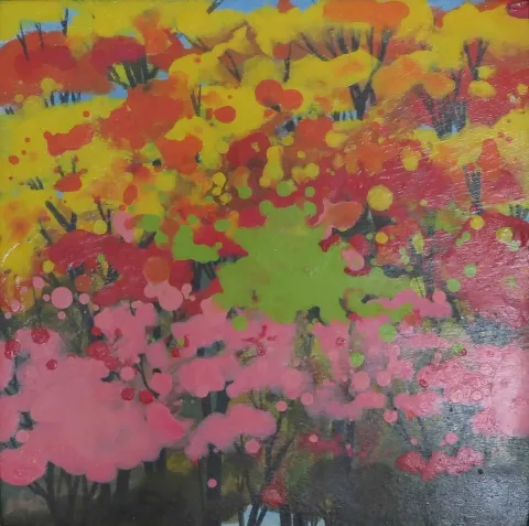 NİHAT KAHRAMAN — “İsimsiz”, 2016 "İsimsiz" eseri NİHAT KAHRAMAN tarafından 2016 yılında 20x20 cm ölçülerinde Duralit üzeri yağlı boya tekniği ile yapılmıştır.
