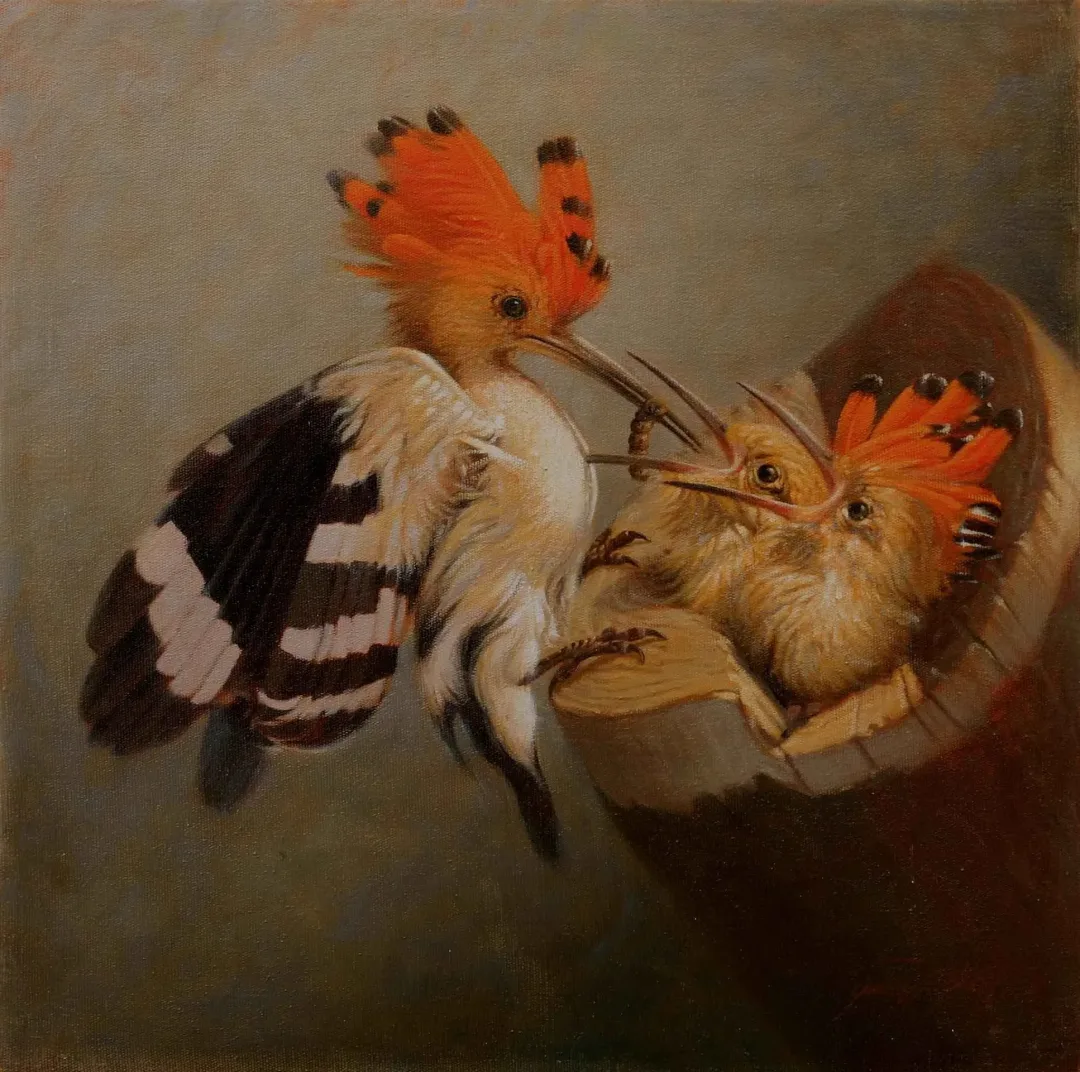 yakınlaştır "İbibik" eseri ÖMER EKEN tarafından 2014 yılında 40x40 cm ölçülerinde Tuval üzeri yağlı boya tekniği ile yapılmıştır.