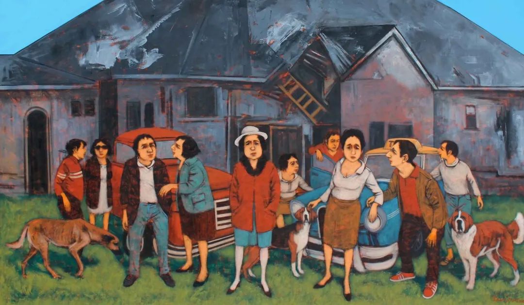 ORHAN UMUT — “İsimsiz”, 2016 "İsimsiz" eseri ORHAN UMUT tarafından 2016 yılında 100x180 cm ölçülerinde Tuval üzeri akrilik boya tekniği ile yapılmıştır.