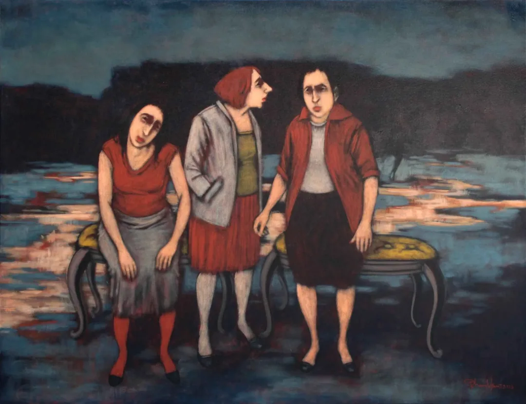 ORHAN UMUT — “İsimsiz”, 2016 "İsimsiz" eseri ORHAN UMUT tarafından 2016 yılında 80x100 cm ölçülerinde Tuval üzeri akrilik boya tekniği ile yapılmıştır.