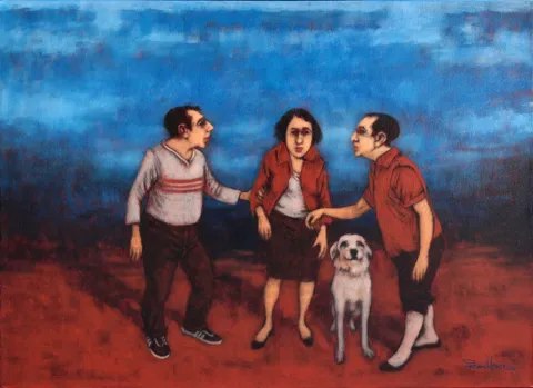 ORHAN UMUT — “İsimsiz”, 2016 "İsimsiz" eseri ORHAN UMUT tarafından 2016 yılında 60x80 cm ölçülerinde Tuval üzeri akrilik boya tekniği ile yapılmıştır.