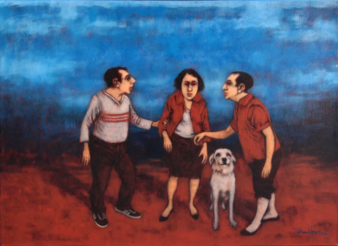 ORHAN UMUT — “İsimsiz”, 2016 "İsimsiz" eseri ORHAN UMUT tarafından 2016 yılında 60x80 cm ölçülerinde Tuval üzeri akrilik boya tekniği ile yapılmıştır.
