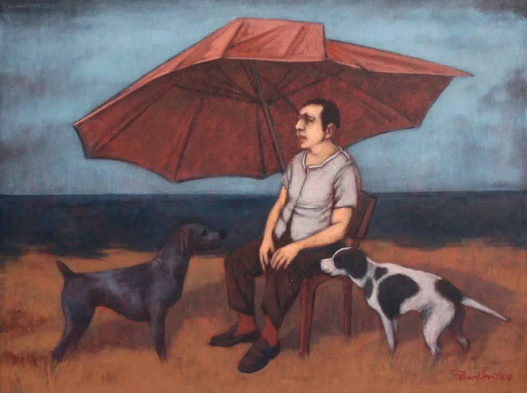 ORHAN UMUT — “İsimsiz”, 2016 "İsimsiz" eseri ORHAN UMUT tarafından 2016 yılında 60x80 cm ölçülerinde Tuval üzeri akrilik boya tekniği ile yapılmıştır.