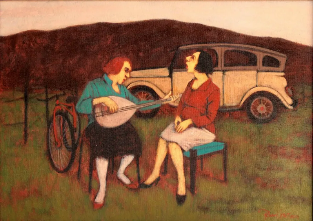 ORHAN UMUT — “İsimsiz”, 2014 "İsimsiz" eseri ORHAN UMUT tarafından 2014 yılında 50x70 cm ölçülerinde Tuval üzeri akrilik boya tekniği ile yapılmıştır.