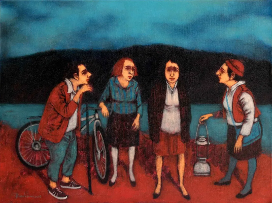 ORHAN UMUT — “İsimsiz”, 2016 "İsimsiz" eseri ORHAN UMUT tarafından 2016 yılında 60x80 cm ölçülerinde Tuval üzeri akrilik boya tekniği ile yapılmıştır.