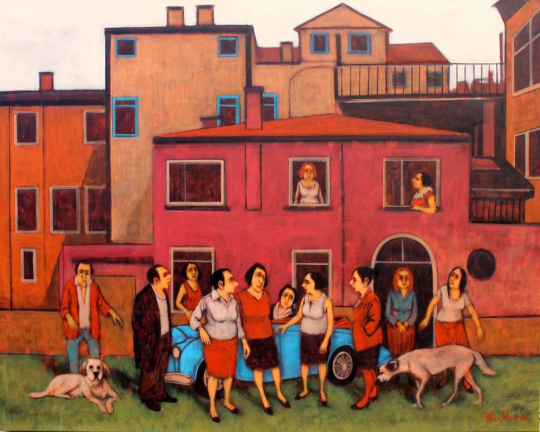 ORHAN UMUT — “İsimsiz”, 2016 "İsimsiz" eseri ORHAN UMUT tarafından 2016 yılında 80x100 cm ölçülerinde Tuval üzeri akrilik boya tekniği ile yapılmıştır.