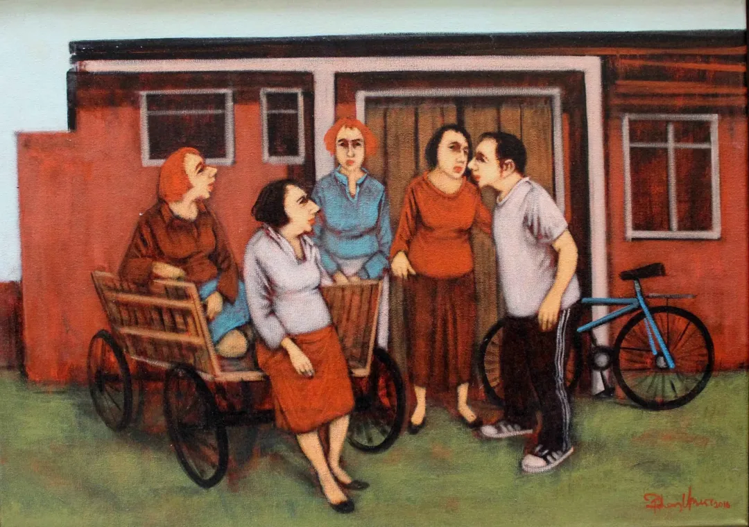 ORHAN UMUT — “İsimsiz”, 2016 "İsimsiz" eseri ORHAN UMUT tarafından 2016 yılında 50x70 cm ölçülerinde Tuval üzeri akrilik boya tekniği ile yapılmıştır.