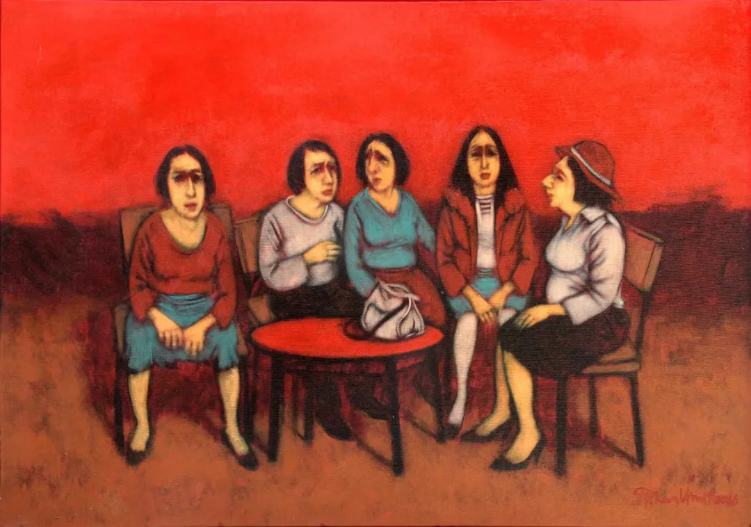 ORHAN UMUT — “İsimsiz”, 2016 "İsimsiz" eseri ORHAN UMUT tarafından 2016 yılında 50x70 cm ölçülerinde Tuval üzeri akrilik boya tekniği ile yapılmıştır.