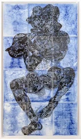 "Deniz Tanrıları 1" eseri SEMİH KAPLAN tarafından 2016 yılında 132x75 cm ölçülerinde Çini duvar panosu tekniği ile yapılmıştır.