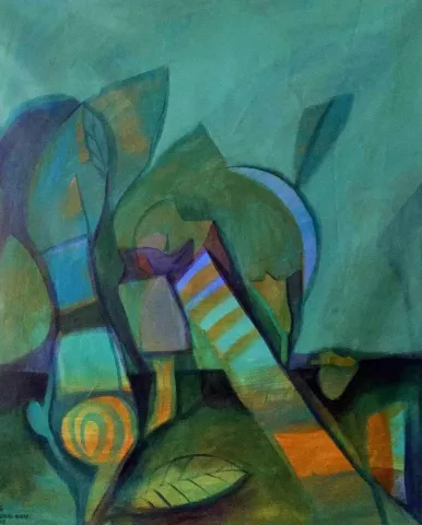 SERPİL KAPAR Bu eser SERPİL KAPAR tarafından 110x90 cm ölçülerinde Tuval üzeri yağlı boya tekniği ile yapılmıştır.