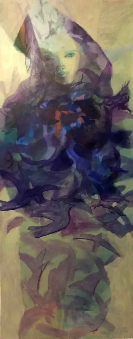 SERPİL KAPAR Bu eser SERPİL KAPAR tarafından 150x60 cm ölçülerinde Tuval üzeri yağlı boya tekniği ile yapılmıştır.