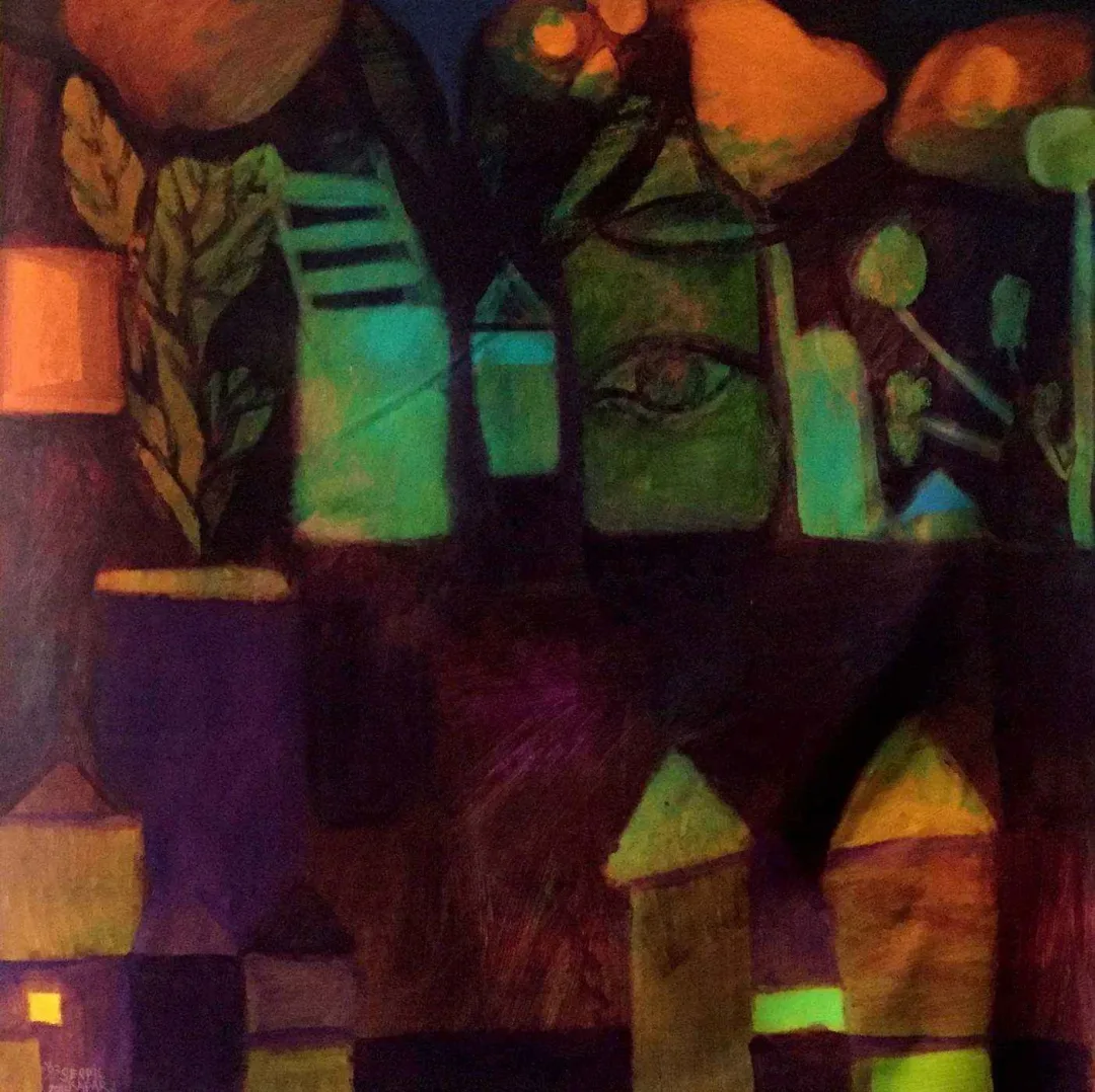 SERPİL KAPAR Bu eser SERPİL KAPAR tarafından 90x90 cm ölçülerinde Tuval üzeri yağlı boya tekniği ile yapılmıştır.