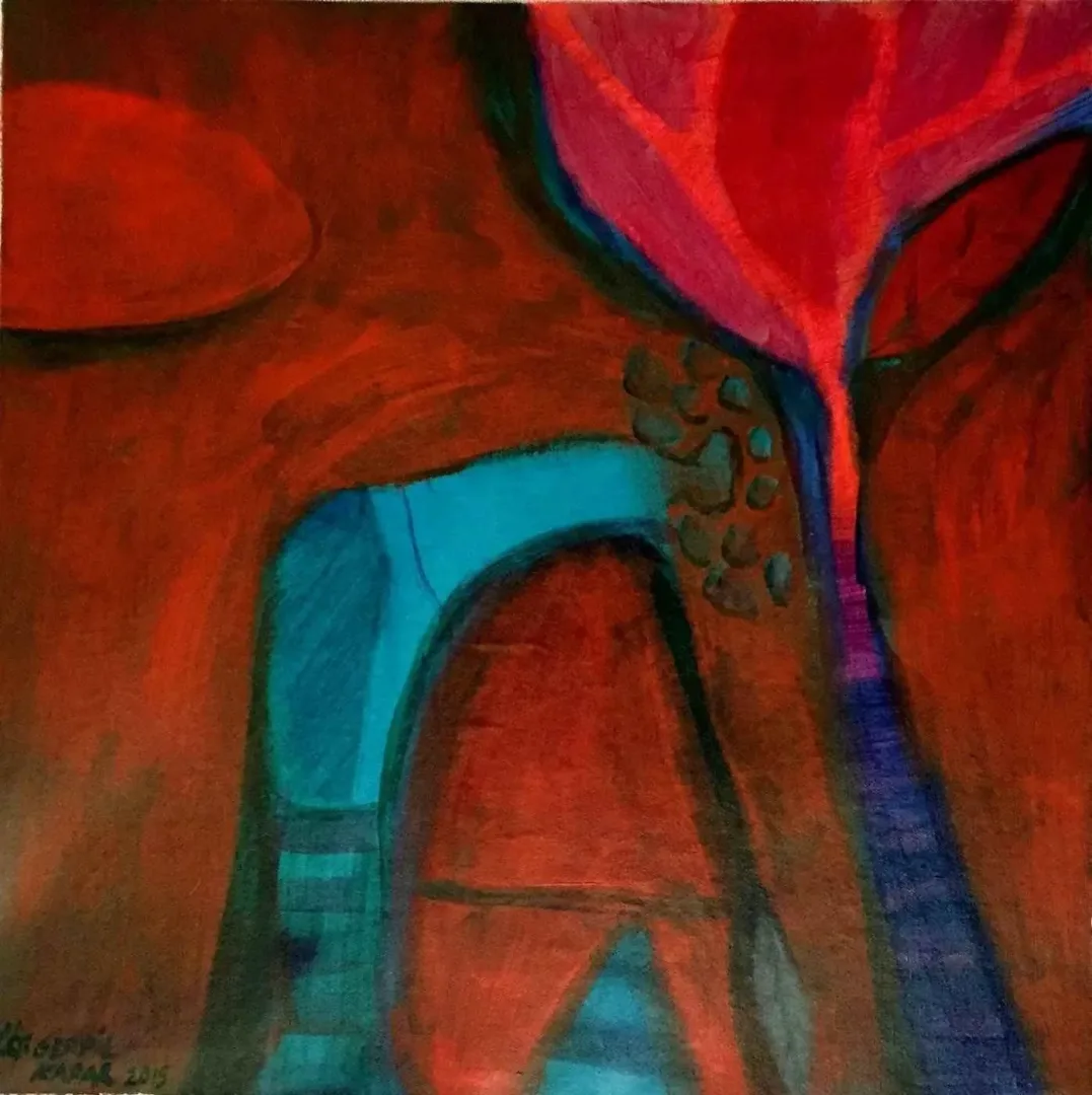 SERPİL KAPAR Bu eser SERPİL KAPAR tarafından 50x50 cm ölçülerinde Tuval üzeri yağlı boya tekniği ile yapılmıştır.