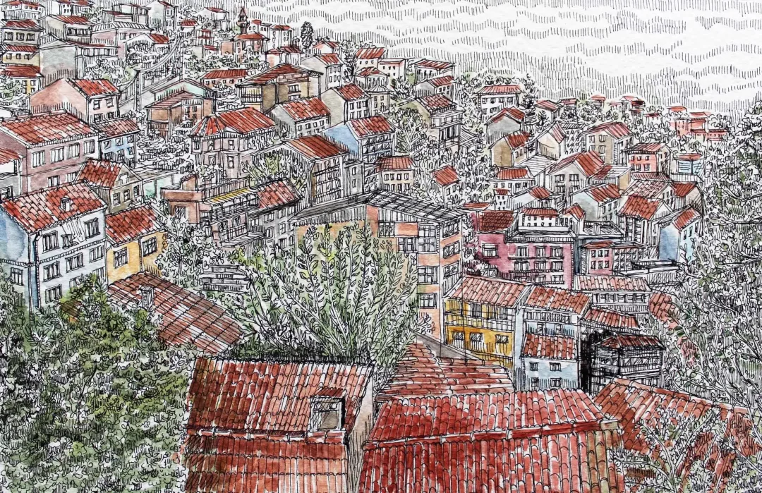 yakınlaştır "Bursa Muradiye" eseri SÜMEYYE YUŞAN tarafından 2015 yılında 18x24 cm ölçülerinde Kağıt üzeri sulu boya tekniği ile yapılmıştır.
