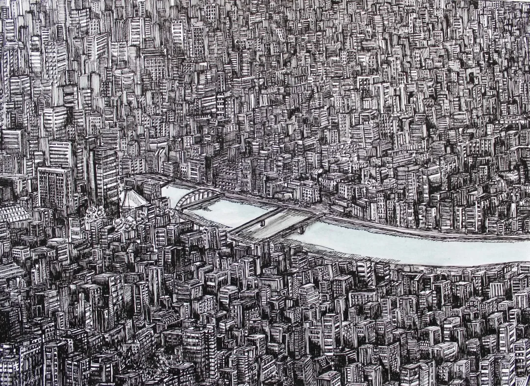 yakınlaştır "Tokyo" eseri SÜMEYYE YUŞAN tarafından 2015 yılında 25x33 cm ölçülerinde Kağıt üzeri rapido kalem tekniği ile yapılmıştır.
