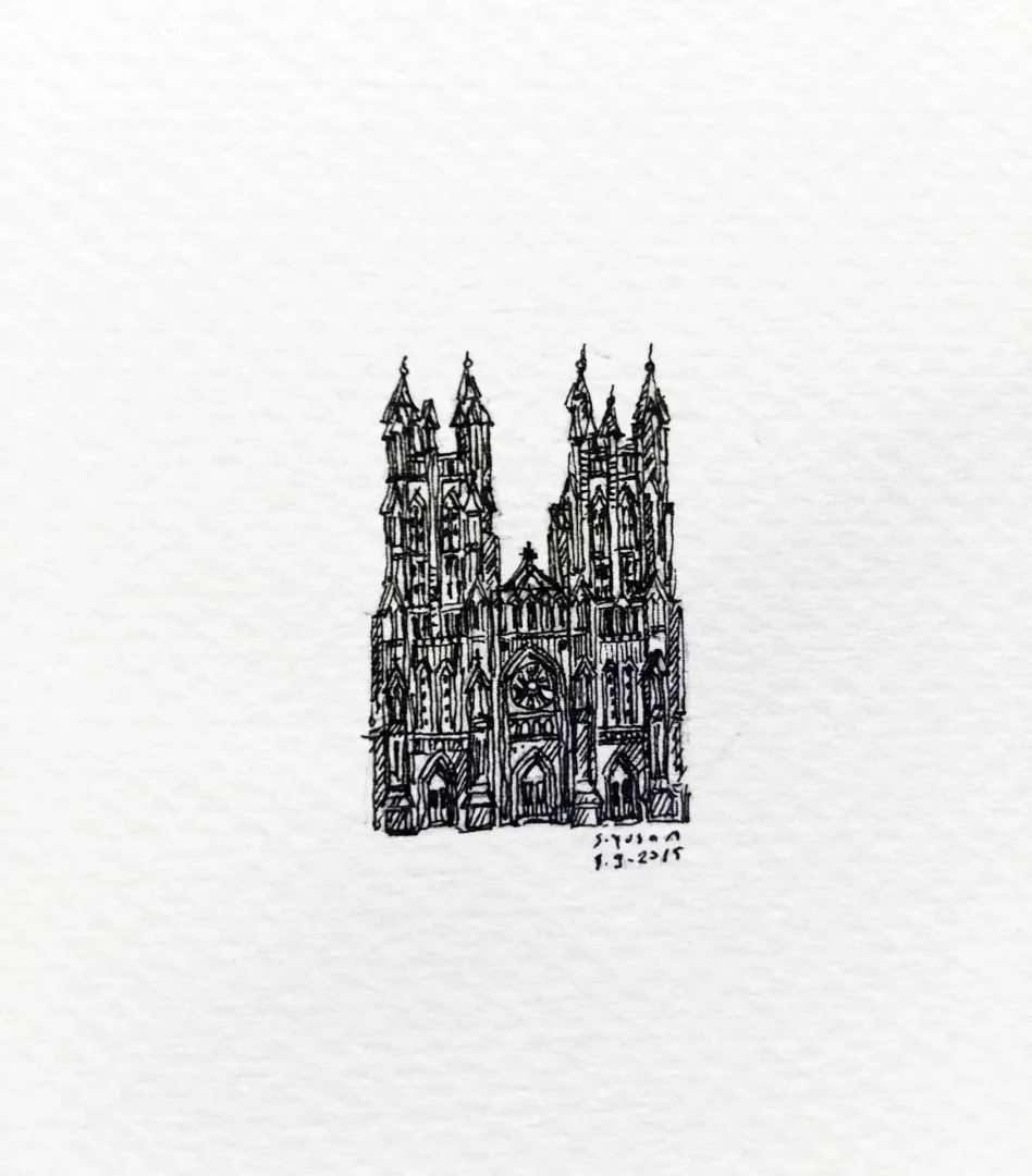 "Washington" eseri SÜMEYYE YUŞAN tarafından 2015 yılında 3.5x3.5 cm ölçülerinde Kağıt üzeri rapido kalem tekniği ile yapılmıştır.