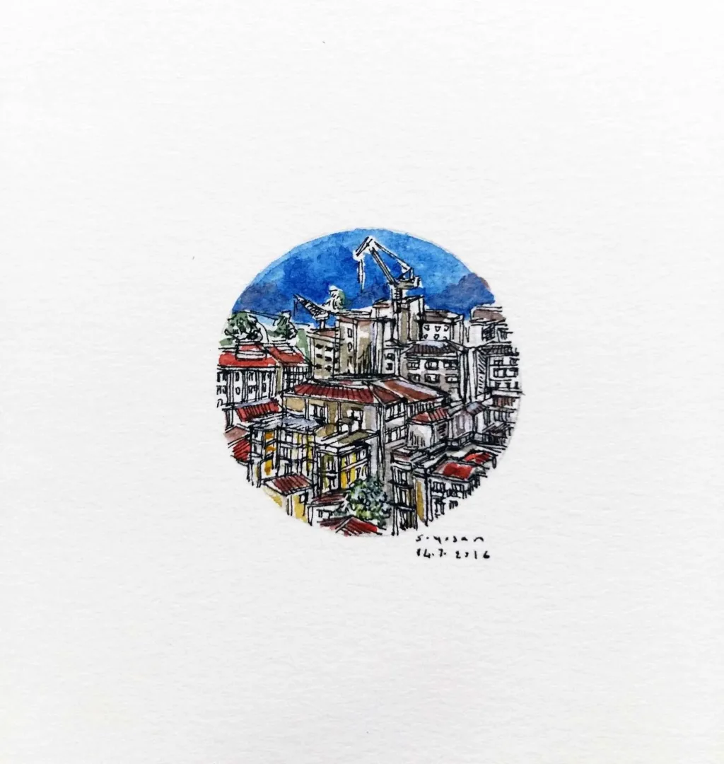 yakınlaştır "İstanbul" eseri SÜMEYYE YUŞAN tarafından 2016 yılında 3.5x3.5 cm ölçülerinde Kağıt üzeri sulu boya tekniği ile yapılmıştır.