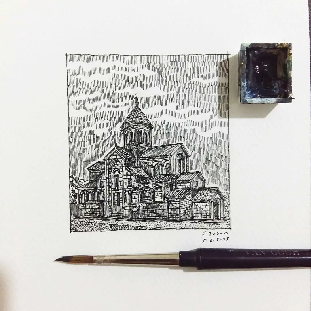 "İsimsiz" eseri SÜMEYYE YUŞAN tarafından 2015 yılında 5.5x6 cm ölçülerinde Kağıt üzeri rapido kalem tekniği ile yapılmıştır.