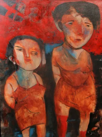 ÖZDEN GEZER — 2015 Bu eser ÖZDEN GEZER tarafından 2015 yılında 119x89 cm ölçülerinde Tuval üzeri akrilik boya tekniği ile yapılmıştır.
