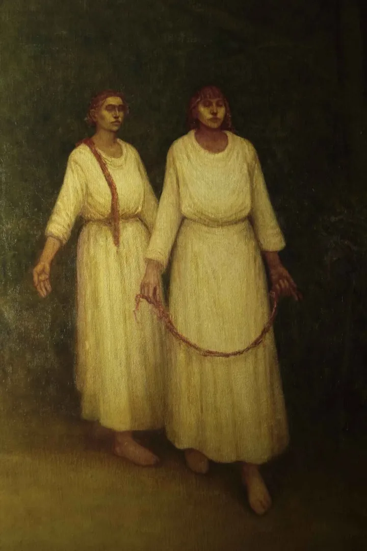 yakınlaştır "Gamelion" eseri ÖMER İNAN tarafından 2015 yılında 125x145 cm ölçülerinde Tuval üzeri yağlı boya tekniği ile yapılmıştır.