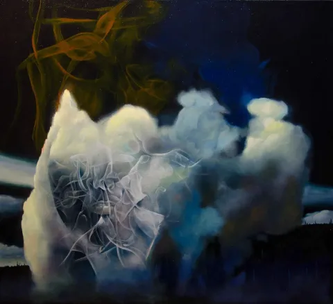 SEFA KARAKUŞ — 2015 Bu eser SEFA KARAKUŞ tarafından 2015 yılında 110x120 cm ölçülerinde Tuval üzeri yağlı boya tekniği ile yapılmıştır.