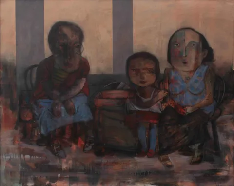 ÖZDEN GEZER Bu eser ÖZDEN GEZER tarafından 120x150 cm ölçülerinde Tuval üzeri akrilik boya tekniği ile yapılmıştır.
