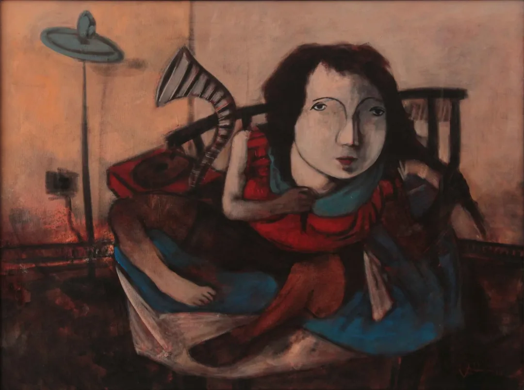 Bu eser ÖZDEN GEZER tarafından 60x80 cm ölçülerinde Tuval üzeri akrilik boya tekniği ile yapılmıştır.