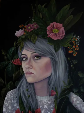 HAMİDE BAŞER — 2016 Bu eser HAMİDE BAŞER tarafından 2016 yılında 80x60 cm ölçülerinde Tuval üzeri yağlı boya tekniği ile yapılmıştır.