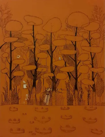 MELİKE KILIÇ — 2016 Bu eser MELİKE KILIÇ tarafından 2016 yılında 80x60 cm ölçülerinde Tuval üzeri karışık teknik tekniği ile yapılmıştır.